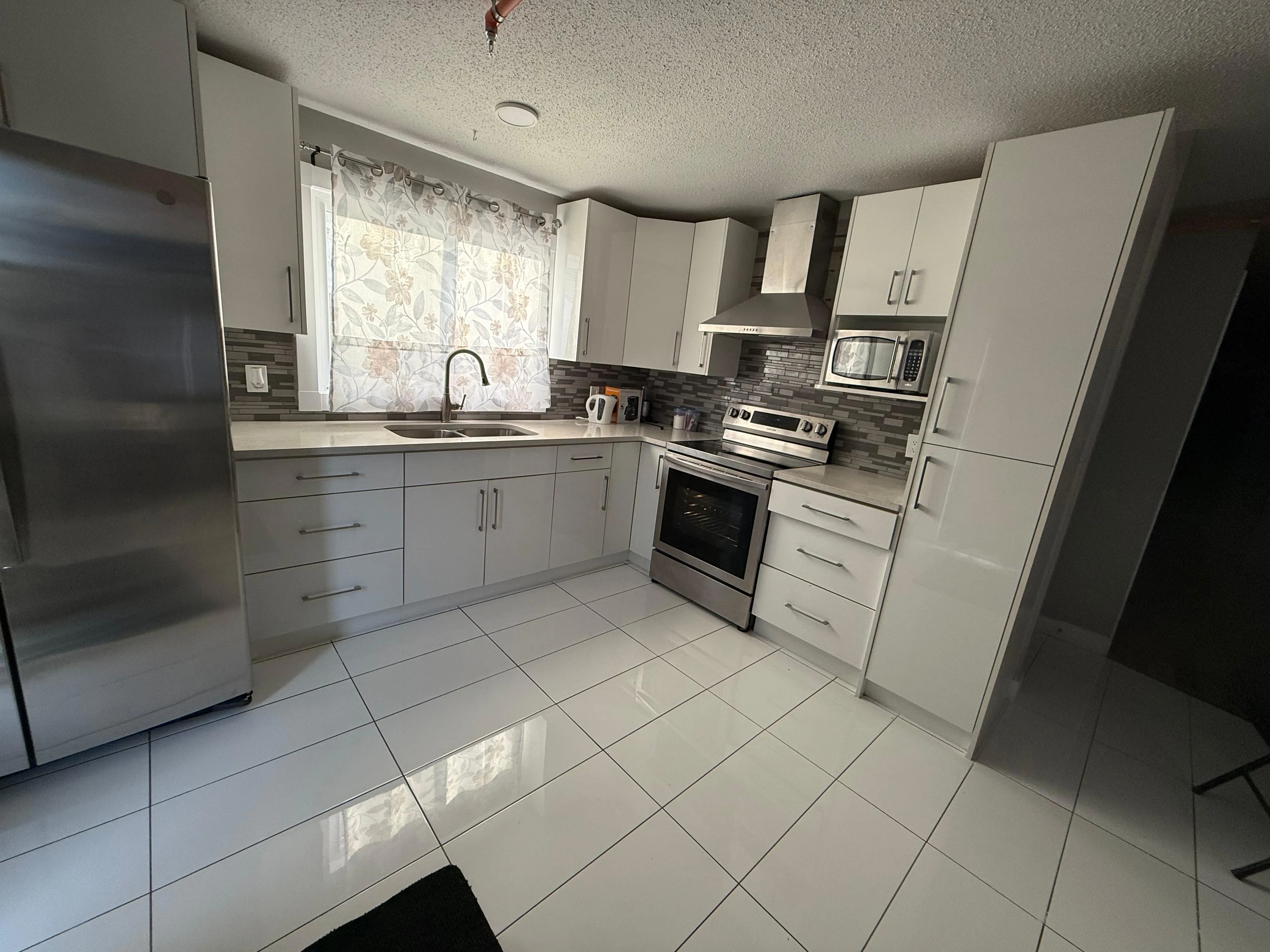 The open kitchen at the Dream Care home — where day-to-day life happens